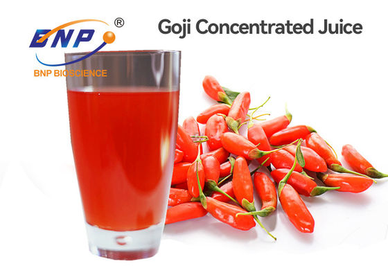 Pomarańczowo-czerwony ekstrakt z jagód goji Brix 45% klarowany sok